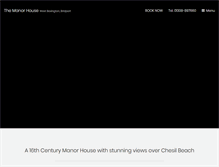 Tablet Screenshot of manorhoteldorset.com